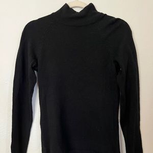 INC High Neck Long Sleeve Black Sweater